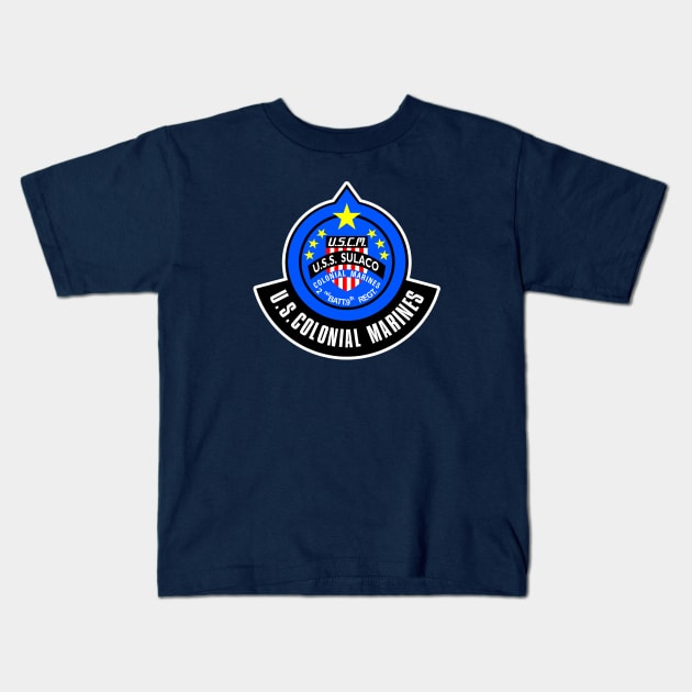 U.s. Colonial marines Kids T-Shirt by SuperEdu